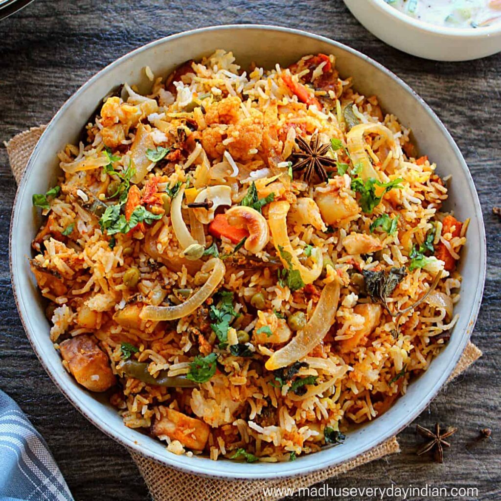 How to Make Vegan Biryani with Coconut Yogurt Raita